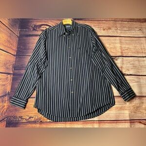 Faconnable Mens Button Down XL Plaid Long Sleeve Button-Down Shirt (PRE OWNED)